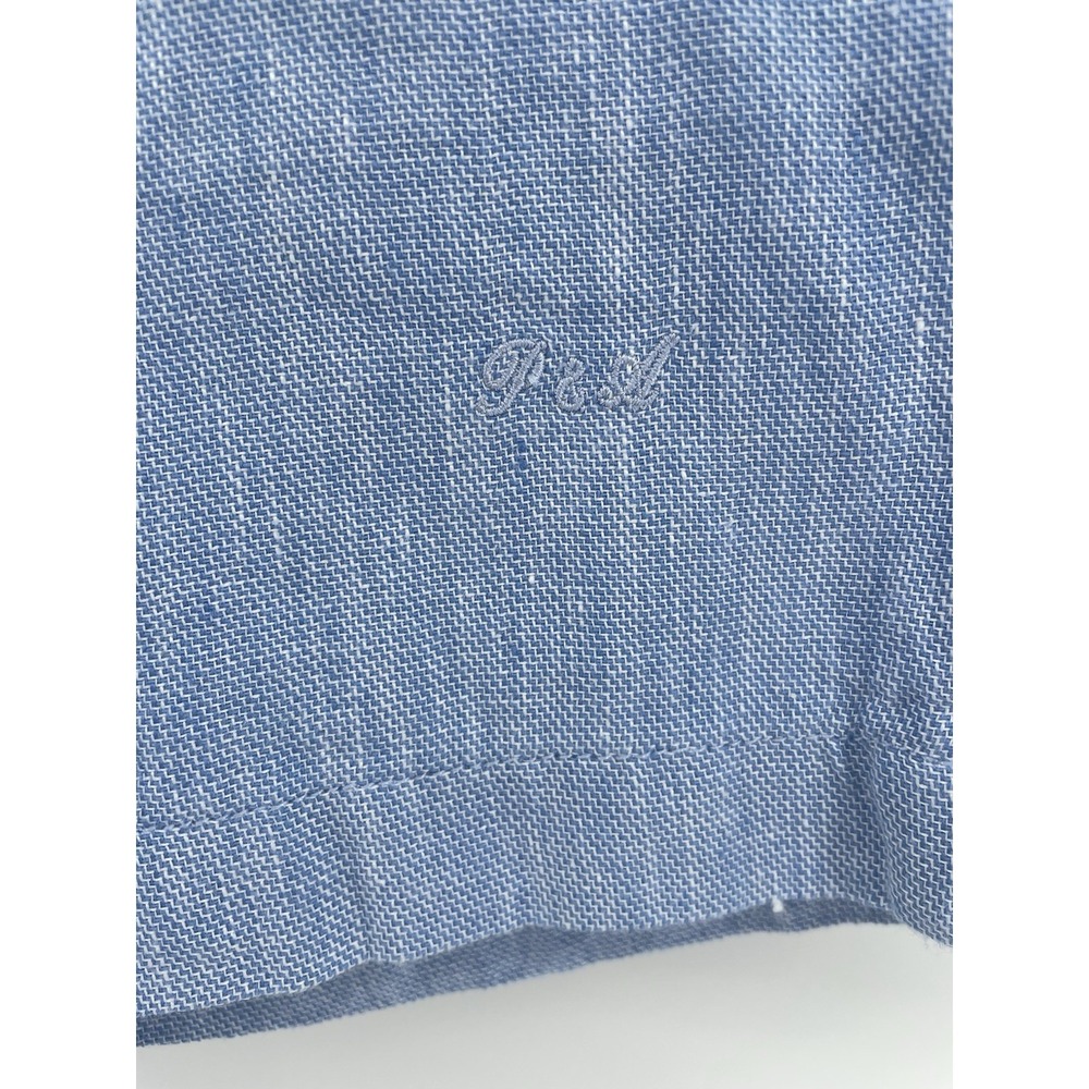 Porter & Ash Premium Collection Linen Blend Shorts Men's Size 30 Light Blue NWT - Picture 2 of 10